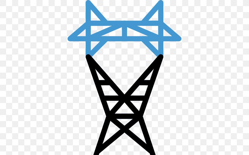 Clip Art Transmission Tower Iconfinder, PNG, 512x512px, Transmission Tower, Area, Black And White, Computer Font, Electric Blue Download Free