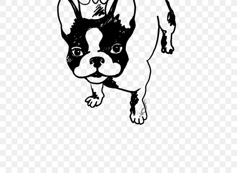 French Bulldog Boston Terrier Puppy Pug, PNG, 600x600px, French Bulldog, Art, Artist, Black, Black And White Download Free