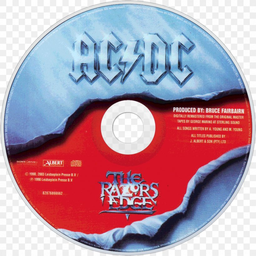 The Razors Edge AC/DC Album Compact Disc Phonograph Record, PNG, 1000x1000px, Watercolor, Cartoon, Flower, Frame, Heart Download Free