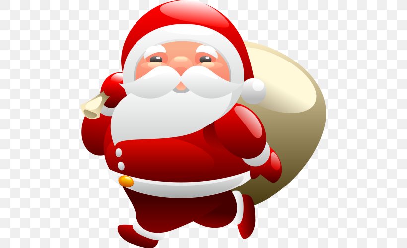Santa Claus Christmas Clip Art, PNG, 500x500px, Santa Claus, Christmas, Christmas Decoration, Christmas Gift, Christmas Ornament Download Free
