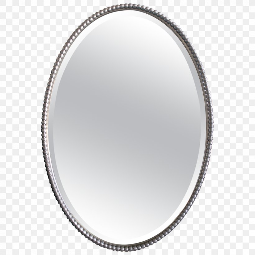 Silver Mirror Oval, PNG, 1200x1200px, Silver, Makeup Mirror, Mirror, Oval Download Free