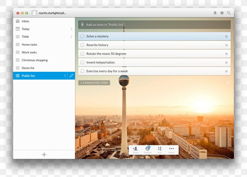 Wunderlist Android MacOS, PNG, 2154x1544px, Wunderlist, Android, Apple, Computer Program, Computer Software Download Free