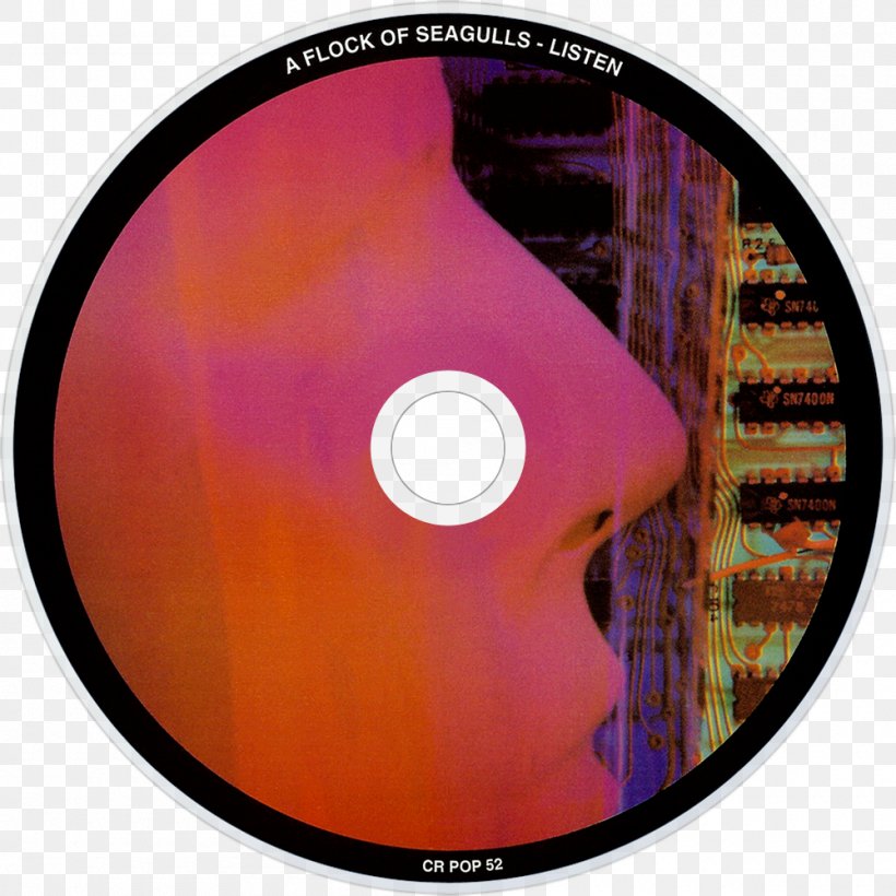 Compact Disc A Flock Of Seagulls Listen Dream Come True DVD, PNG, 1000x1000px, Watercolor, Cartoon, Flower, Frame, Heart Download Free