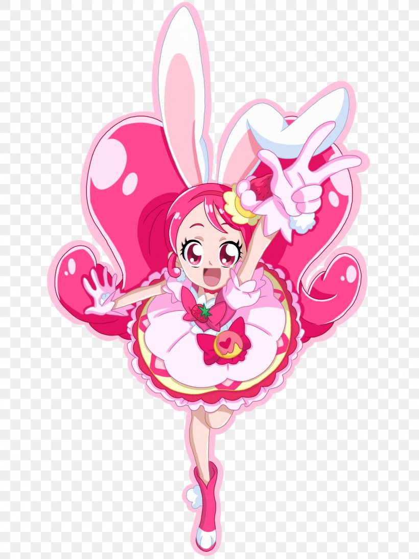 Pretty Cure Pinkie Pie Setsuna Higashi Miki Aono Love Momozono, PNG, 1800x2400px, Watercolor, Cartoon, Flower, Frame, Heart Download Free