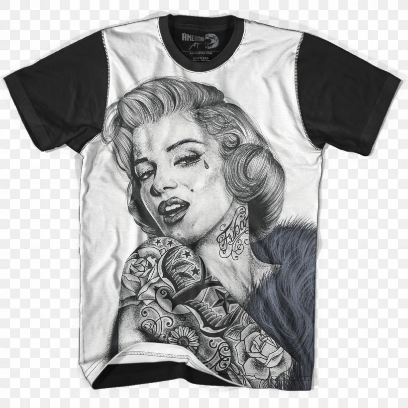 T-shirt Drawing Poster Printing, PNG, 1200x1200px, Tshirt, Art, Black, Black And White, Brand Download Free