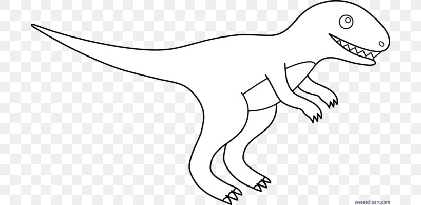 Tyrannosaurus Stegosaurus Line Art Triceratops Brachiosaurus, PNG, 700x399px, Tyrannosaurus, Animal Figure, Artwork, Beak, Black And White Download Free