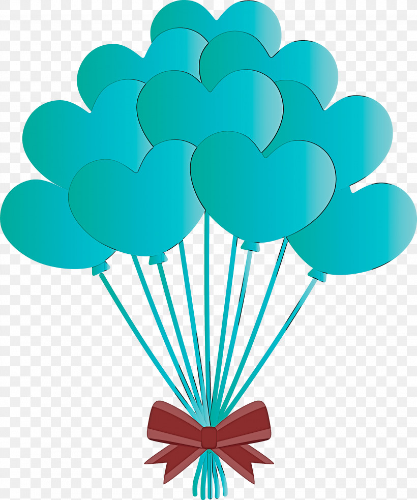 Balloon, PNG, 2501x3000px, Balloon, Aqua, Cloud, Green, Hot Air Balloon Download Free