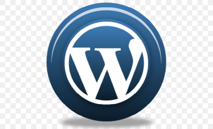 WordPress Icon Design, PNG, 500x500px, Wordpress, Blog, Blue, Brand, Icon Design Download Free