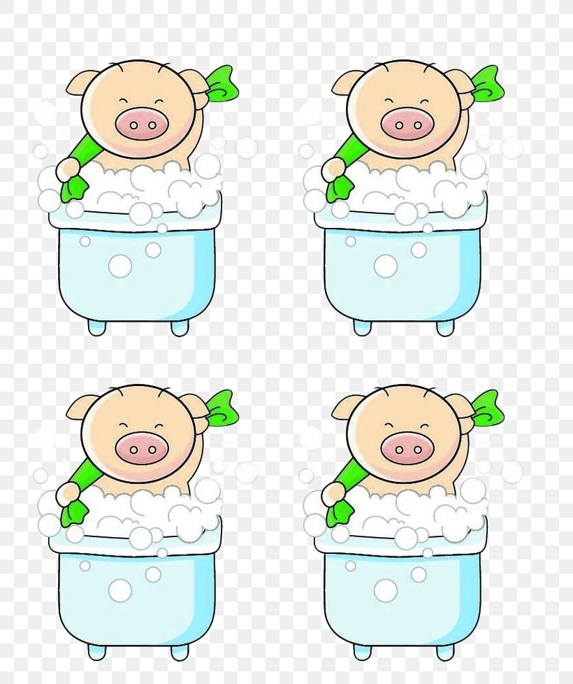 Clip Art, PNG, 800x978px, Domestic Pig, Animal, Area, Baby Shower, Bathing Download Free