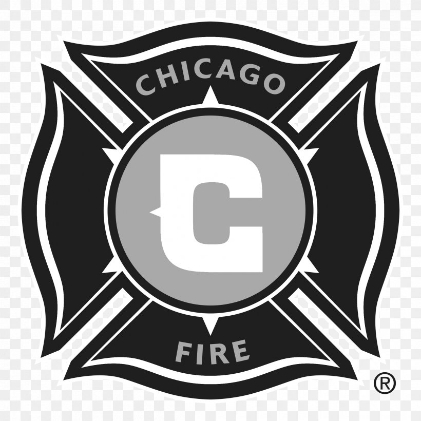 Chicago Fire Soccer Club Toyota Park Great Chicago Fire Columbus Crew SC, PNG, 2400x2400px, Chicago Fire Soccer Club, Atlanta United Fc, Black And White, Brand, Chicago Download Free