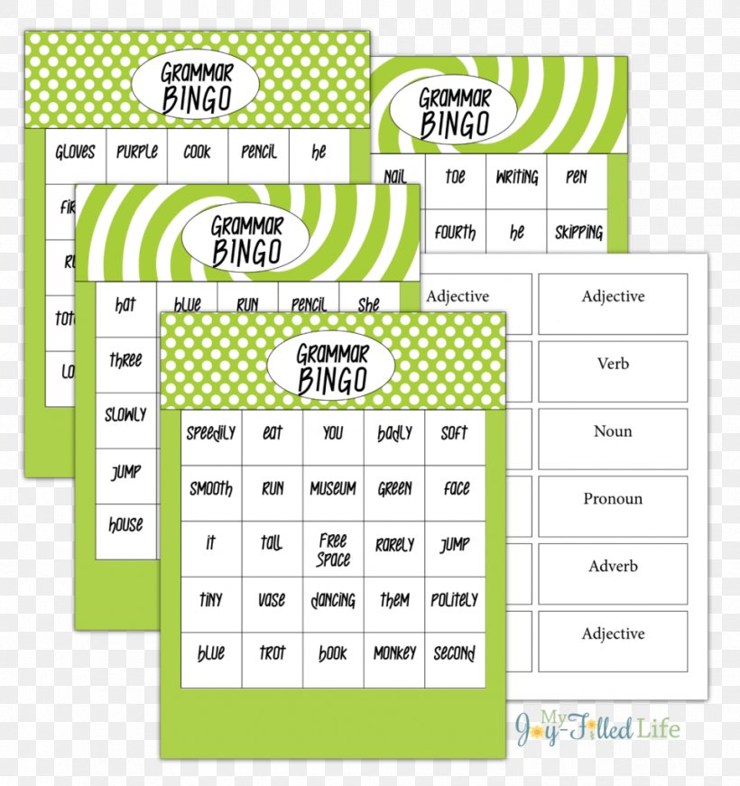 Grammar Bingo Card Game Part Of Speech, PNG, 963x1024px, Grammar, Adjective, Adverb, Area, Bingo Download Free