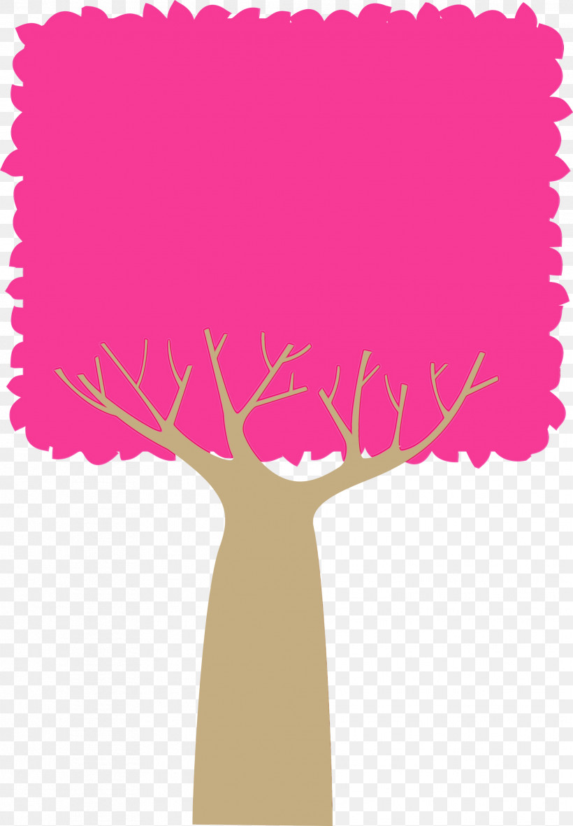 Pink M Font M-tree Meter Tree, PNG, 2082x3000px, Abstract Tree, Cartoon Tree, Meter, Mtree, Paint Download Free