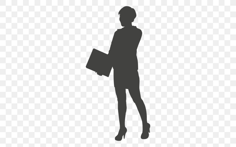 Silhouette Businessperson, PNG, 512x512px, Silhouette, Arm, Black, Black And White, Business Download Free