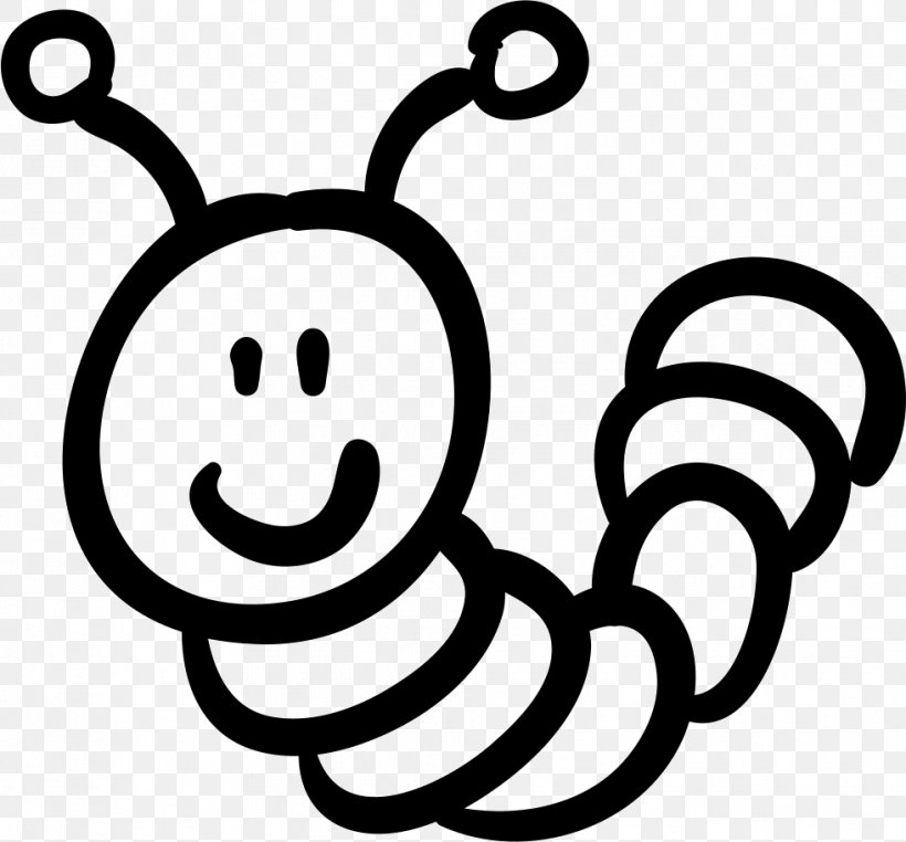 Worm Clip Art, PNG, 981x912px, Worm, Black And White, Earthworm, Facial Expression, Happiness Download Free