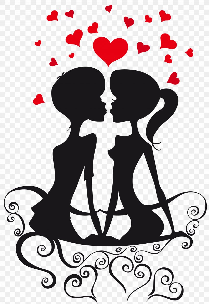 Love Couple Clip Art Png 3843x5569px Watercolor