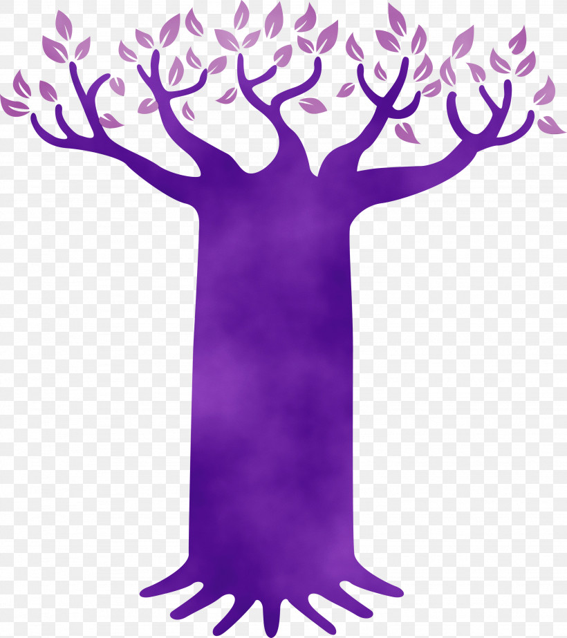 Purple M-tree Meter Tree, PNG, 2664x3000px, Abstract Tree, Cartoon Tree, Meter, Mtree, Paint Download Free