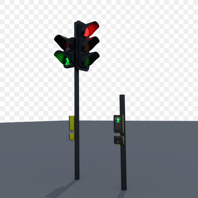 Traffic Light Unreal Engine 4 3D Computer Graphics Pedestrian Crossing, PNG, 1024x1024px, 3d Computer Graphics, Traffic Light, Blender, Cart, Color Download Free