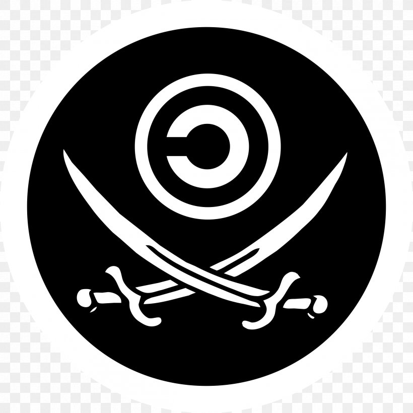 Jolly Roger Long John Silver T-shirt Piracy Skull And Crossbones, PNG, 2400x2400px, Jolly Roger, Black And White, Black Sails, Blackbeard, Brand Download Free