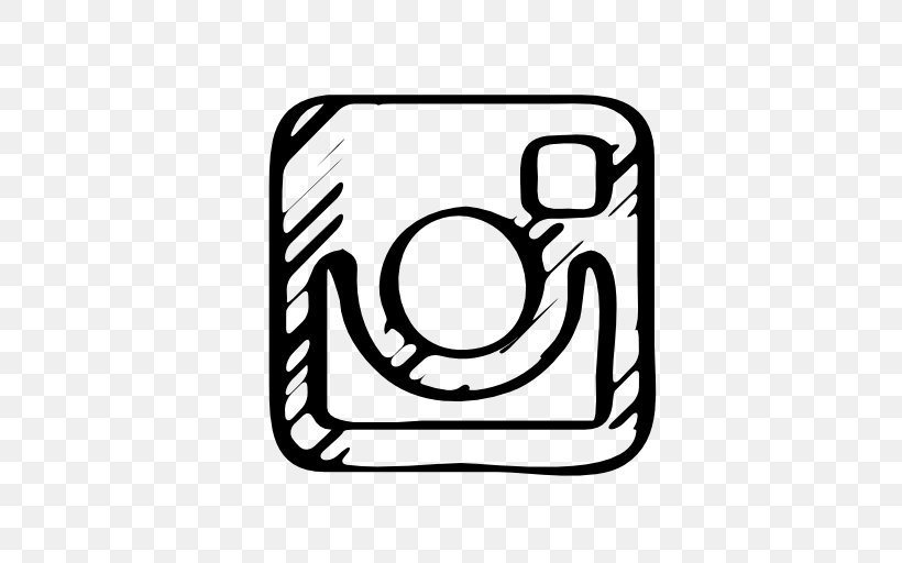 Logo Instagram, PNG, 512x512px, Logo, Area, Black, Black And White, Drawing Download Free