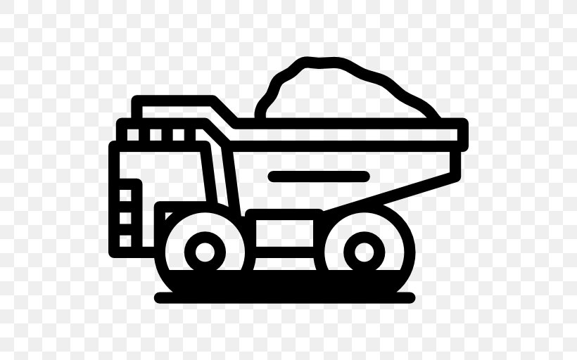 Car Dump Truck Clip Art, PNG, 512x512px, Car, Architectural Engineering, Area, Black And White, Brand Download Free