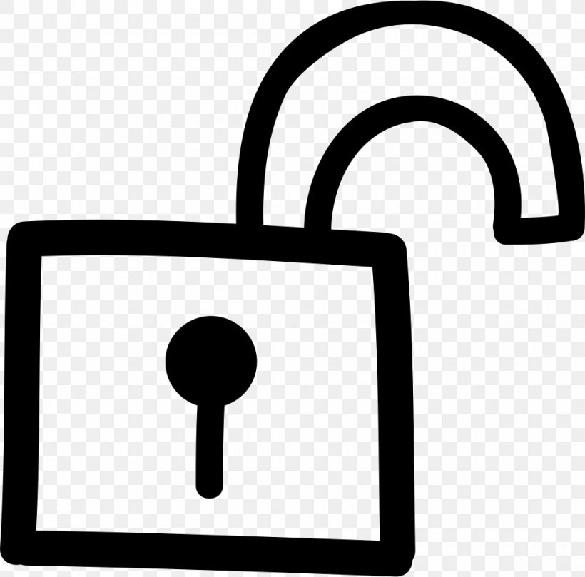 Padlock Lock Unlock, PNG, 980x968px, Padlock, Area, Black And White, Clipboard, Communication Download Free