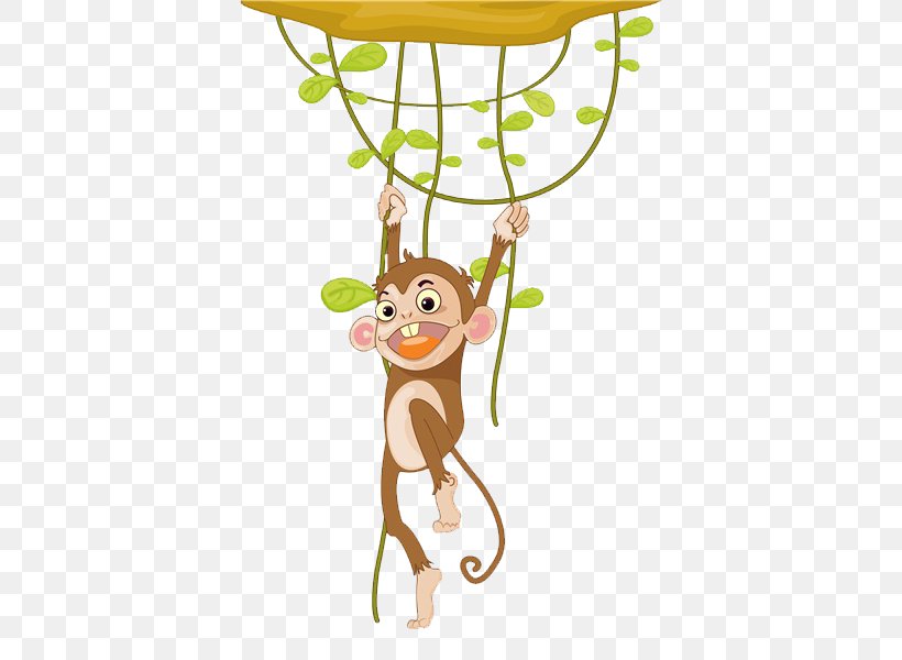 Monkey Cartoon Illustration, PNG, 600x600px, Monkey, Baby Toys, Cartoon, Display Resolution, Fictional Character Download Free