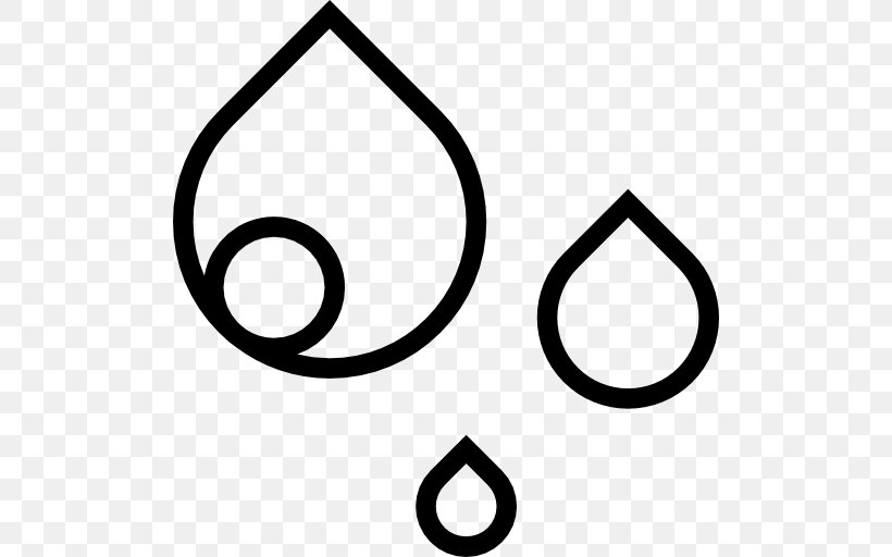 Raindrops, PNG, 512x512px, Shape, Area, Black And White, Brand, Drop Download Free