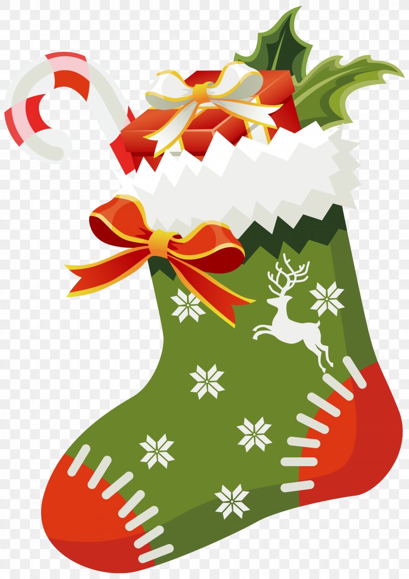 Candy Cane Santa Claus Christmas Stocking Clip Art, PNG, 4394x6219px, Candy Cane, Christmas, Christmas Decoration, Christmas Ornament, Christmas Stocking Download Free