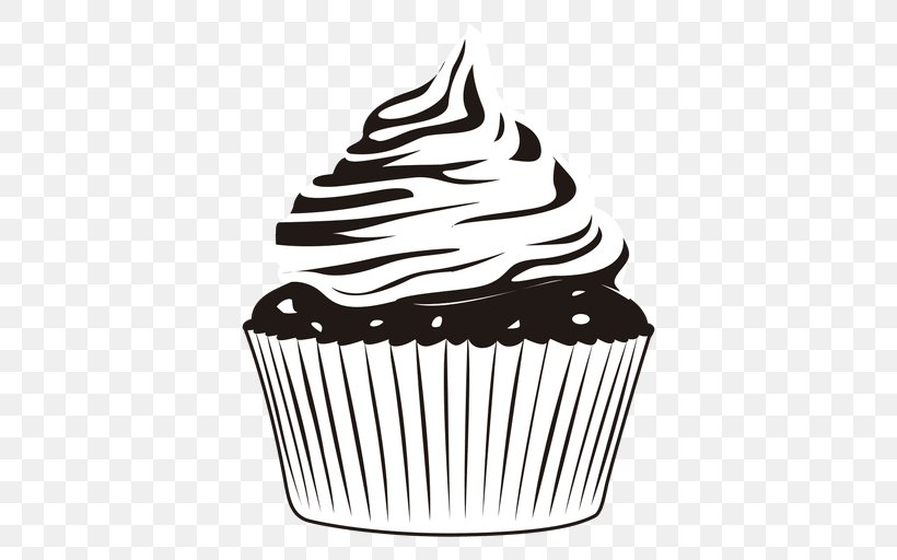 Cupcake Food Clip Art, PNG, 512x512px, Cupcake, Baker, Baking, Baking Cup, Black Download Free