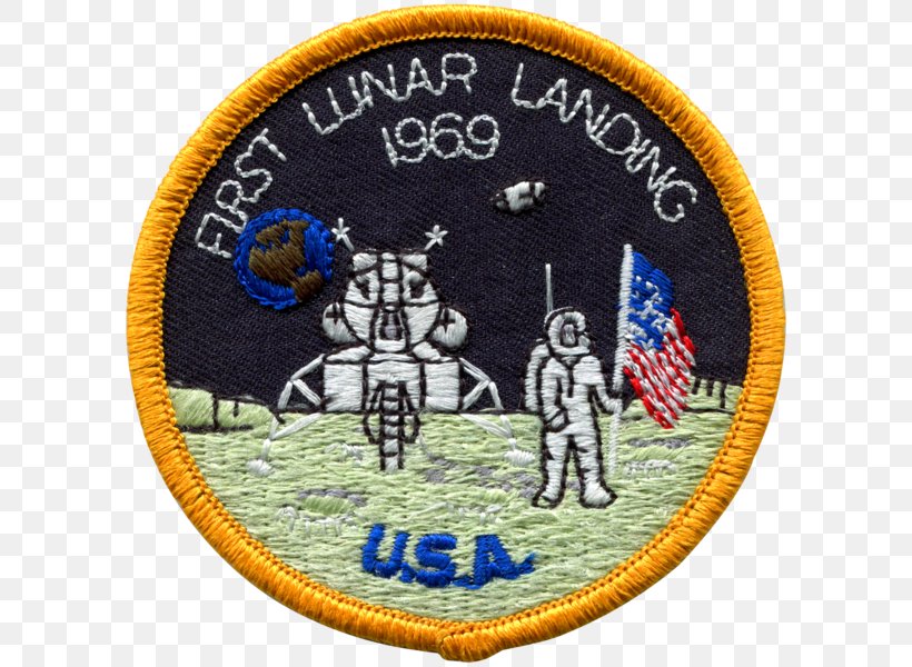 Embroidered Patch Apollo Program Badge Mission Patch Apollo 11, PNG, 600x600px, Embroidered Patch, Apollo 11, Apollo 13, Apollo Program, Badge Download Free