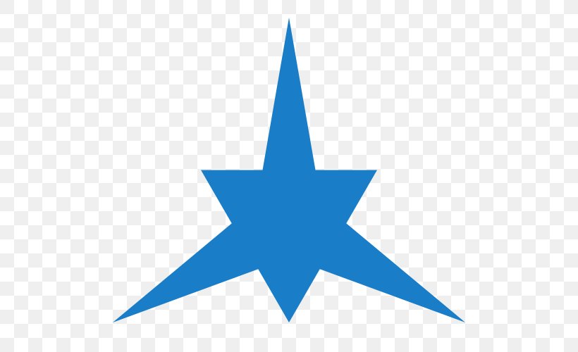 Line Point Angle Star Clip Art, PNG, 500x500px, Point, Area, Blue, Star, Symbol Download Free