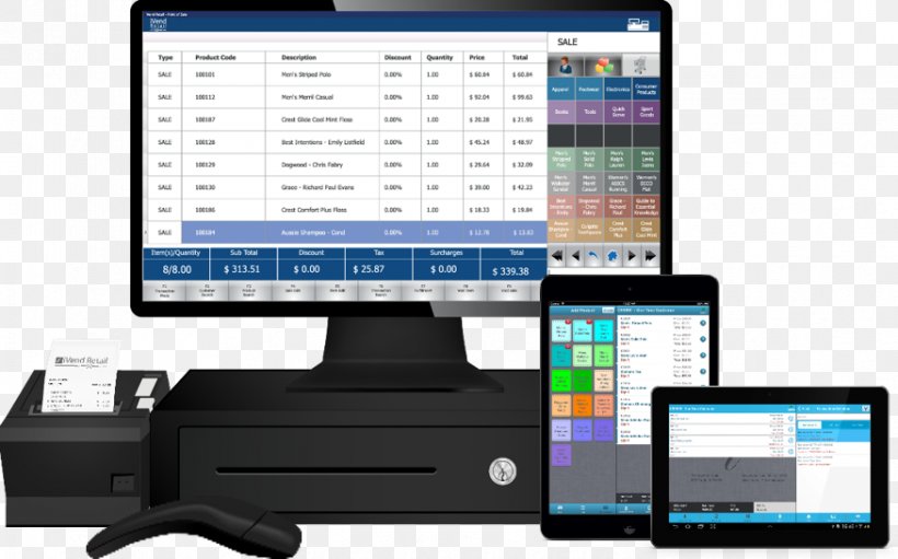 Point Of Sale Sales Retail Cash Register POS Solutions, PNG, 875x546px, Point Of Sale, Barcode Scanners, Blagajna, Business, Cash Register Download Free
