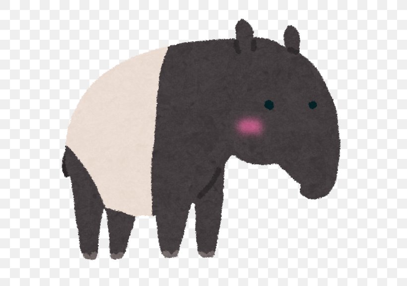 Tapiridae Baku いらすとや Malayan Tapir Kavaii, PNG, 605x576px, Tapiridae, Animal, Baku, Child, Dream Download Free