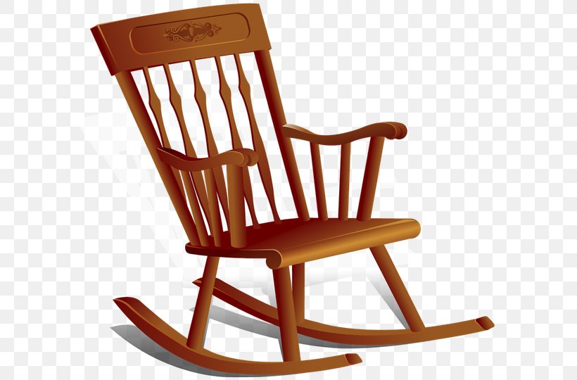 Rocking Chairs Garden Furniture Glider Clip Art, PNG, 600x540px, Rocking Chairs, Bench, Chair, Cushion, Drawing Download Free