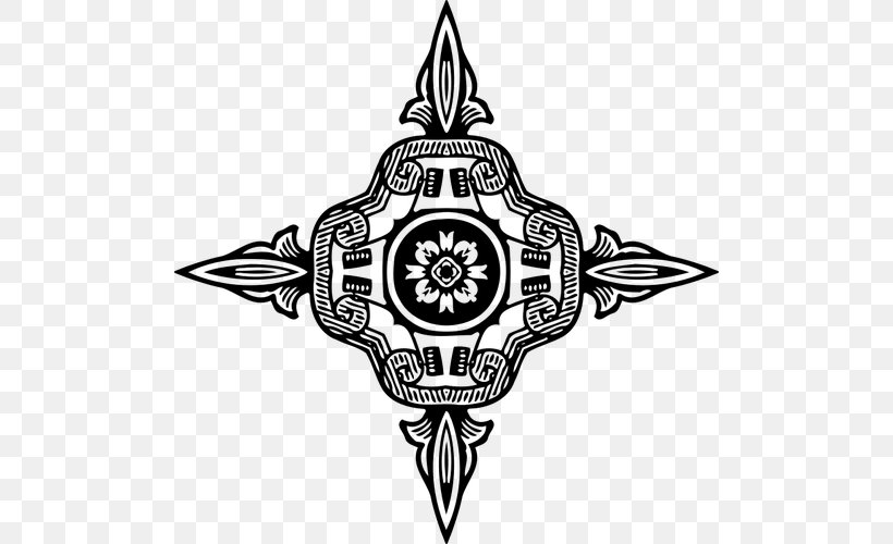 Symmetry Clip Art, PNG, 500x500px, Symmetry, Black And White, Cross, Drawing, Logo Download Free