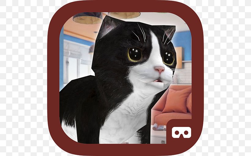 Android Fake Call Kitten Joke VR Games 3.0 Kittens VR, PNG, 512x512px, Android, American Wirehair, Cat, Cat Like Mammal, Domestic Short Haired Cat Download Free