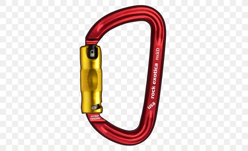 Carabiner Zip-line Climbing Lock Belaying, PNG, 500x500px, Carabiner, Anchor, Belaying, Caving, Climbing Download Free