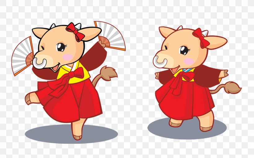 Cartoon Chinese New Year, PNG, 1722x1075px, Cartoon, Art, Chinese New Year,  Dance, Fictional Character Download Free