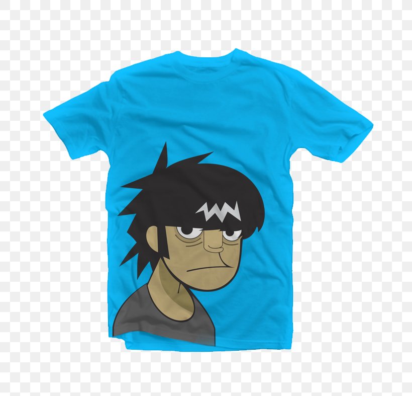 T-shirt Sleeve Cartoon, PNG, 738x787px, Tshirt, Active Shirt, Aqua, Azure, Blue Download Free