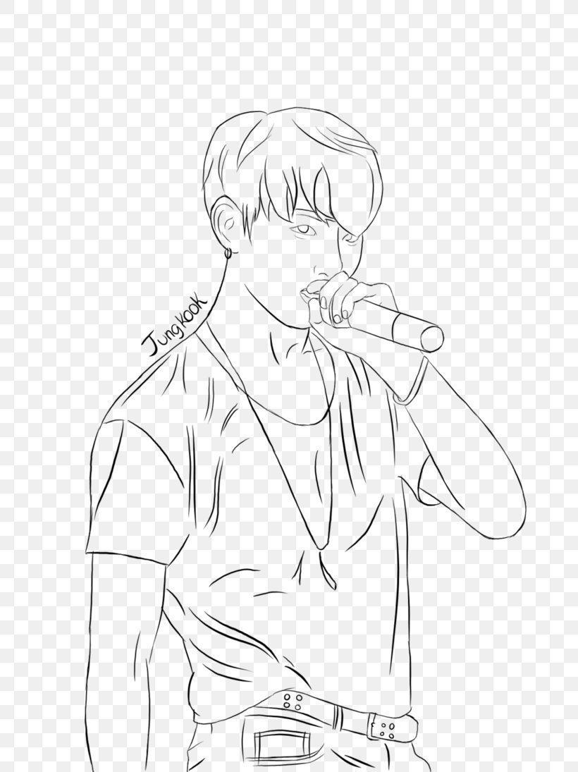 Download BTS Line Art Coloring Book Drawing EXO, PNG, 730x1095px ...