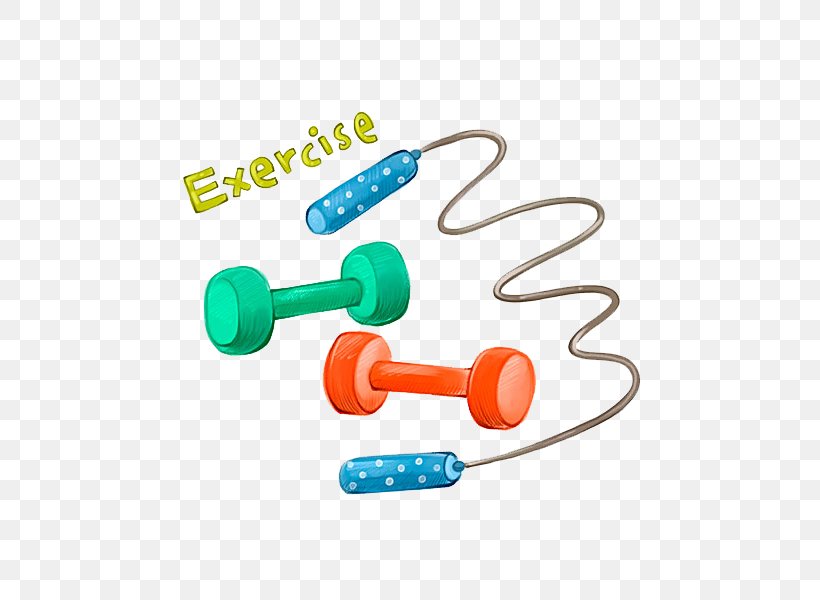 Skipping Rope Dumbbell Physical Exercise, PNG, 600x600px, Skipping Rope, Body Jewelry, Designer, Dumbbell, Fitness Centre Download Free