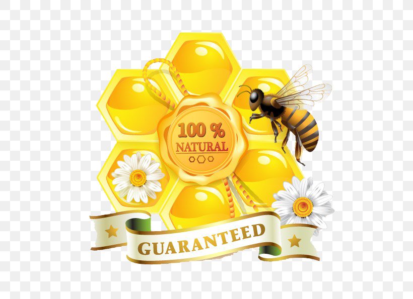 Honey Bee Honey Bee Organic Food Honeycomb, PNG, 595x595px, Honey, Bee, Beef, Beehive, Comb Honey Download Free