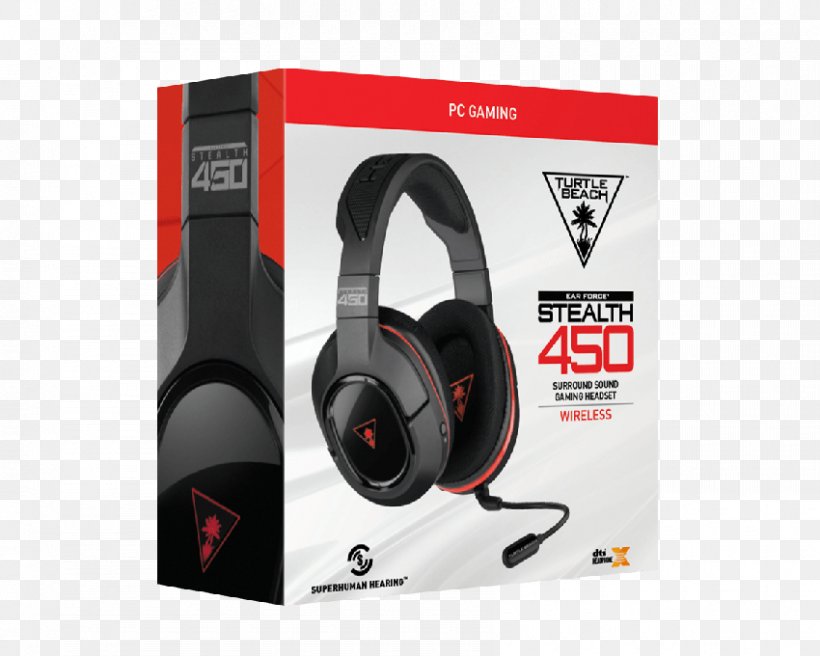 PlayStation Xbox 360 Wireless Headset Headphones Gaming Headset Cordless Stereo Turtle Beach Over-the-ear Black Turtle Beach Ear Force Stealth 450, PNG, 850x680px, Playstation, Audio, Audio Equipment, Electronic Device, Headphones Download Free