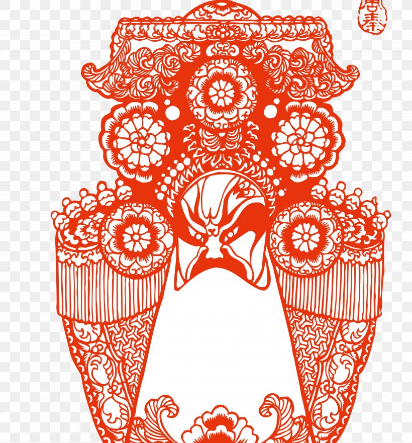 The Orphan Of Zhao Budaya Tionghoa Chinese Paper Cutting Peking Opera Chinese Opera, PNG, 4992x5365px, Orphan Of Zhao, Area, Art, Budaya Tionghoa, Cartoon Download Free