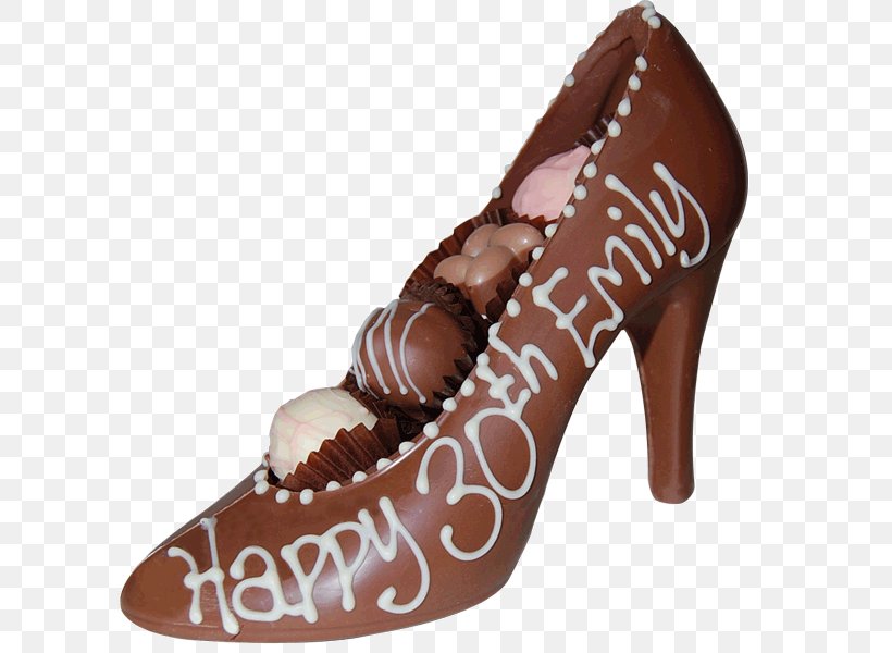 Chocolate Truffle High-heeled Shoe Chocolatier, PNG, 600x600px, Chocolate, Brown, Chaco, Chocolat, Chocolate Truffle Download Free