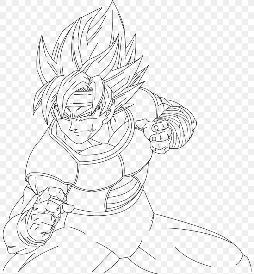 Goku Black And White Line Art Drawing Super Saiyan, PNG, 1024x1103px, Watercolor, Cartoon, Flower, Frame, Heart Download Free