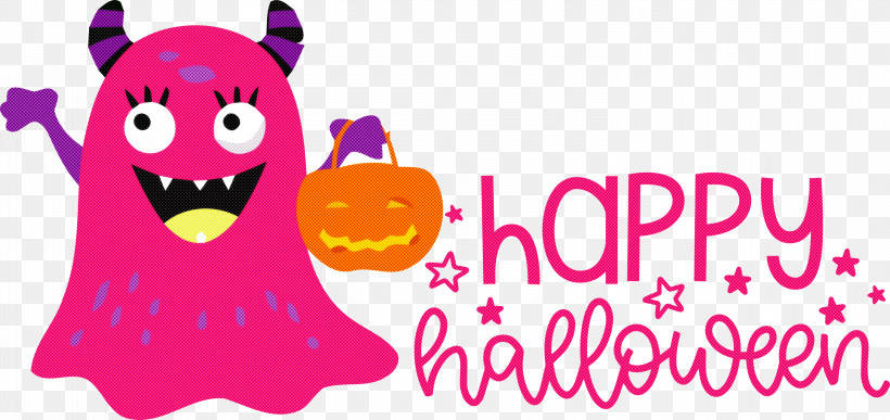 Happy Halloween, PNG, 3000x1419px, Happy Halloween, Cartoon, Geometry, Happiness, Line Download Free