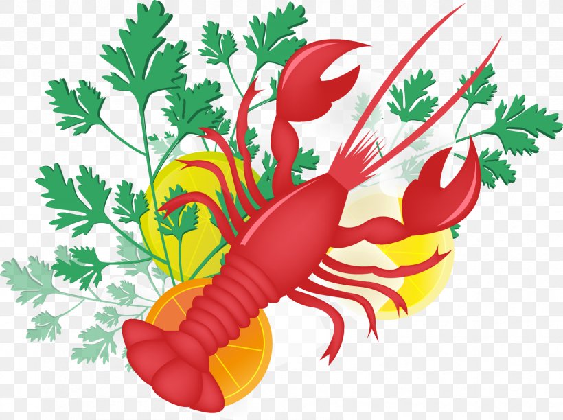 Lobster Palinurus Clip Art, PNG, 1672x1249px, Lobster, Art, Cuisine, Designer, Flower Download Free