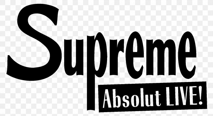 Logos Supreme Absolut Live! Font, PNG, 1805x988px, Logo, Black, Black And White, Brand, Conflagration Download Free