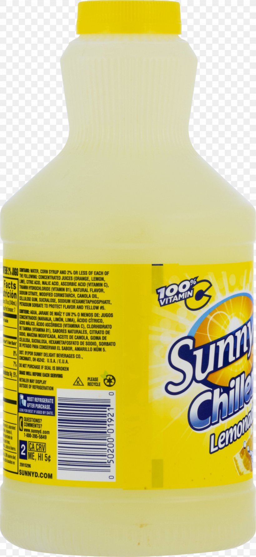 SunnyD Lemonade Juice Fluid Ounce, PNG, 1148x2500px, Sunnyd, Calorie, Chiller, Citrus, Flavor Download Free